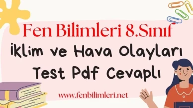 İklim Ve Hava Olayları Test Pdf