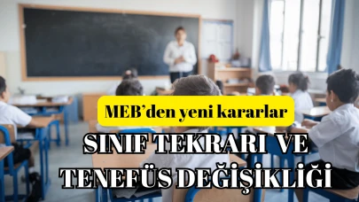 İlkokullara sınıf tekrarı geldi, tenefüs süreleri değişti!