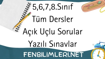 Açık Uçlu Sorular Yazılı Sınavlar